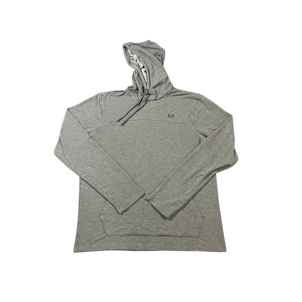 Gerry Mens Heathered Olive Green Pullover Hoodie Lightweight Active Sweatshirt L